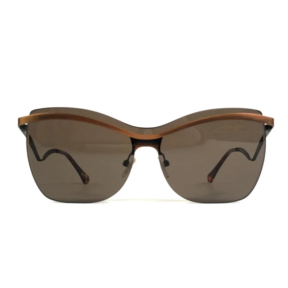 BOZ Sunglasses DIANA 9050 Antique Brushed Gold with Brown Mask Lens 57-15-140